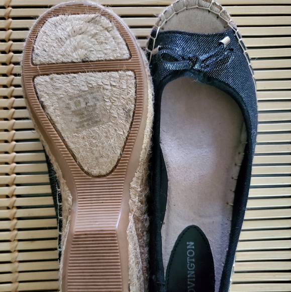 Covington women's cute, peep toe espadrilles size 7 - Picture 3 of 3